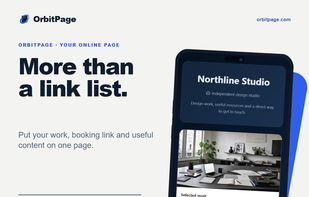 Create a customizable page for your links, content, bookings, and online presence.