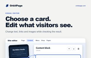 Build and customize your page visually using flexible content blocks.