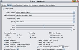 Orca Screen Reader screenshot 1