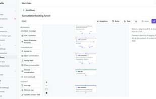 Automations: follow-ups, reminders and hand-over to staff