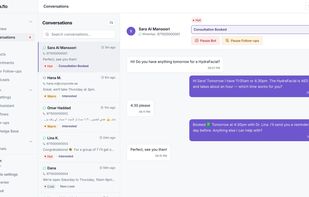 Shared inbox: WhatsApp, website chat and email in one place