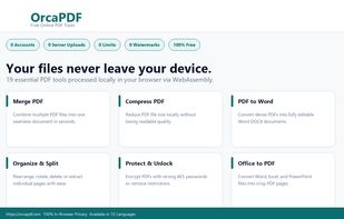 OrcaPDF screenshot 1