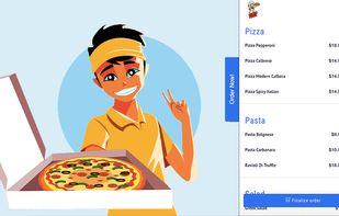 The Ord ordering widget can be integrated if an order-receiving website already exists.