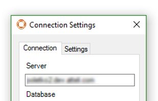 Connection settings