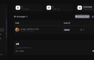 User Ai Dashboard - Dark mode