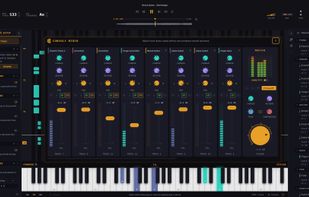 Adjust volume, pan and chorus for each track. And add a bit of master compression.