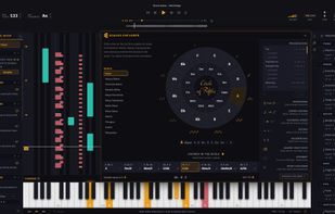 See and hear every note & chord on pianoroll and keyboard. Use Circle of Fifths for scales & chords
