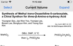 Organic Syntheses  screenshot 1