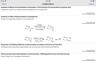 Organic Syntheses  screenshot 1
