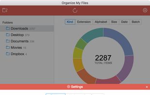 Easy File Organizer - Settings