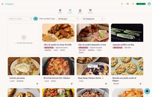 View all your recipe in one easy searchable place.