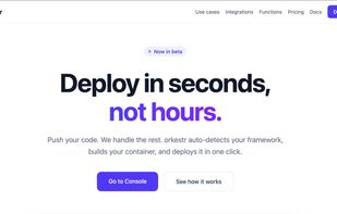 Landing page.