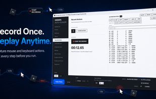 Osenpa Auto Clicker macro recorder for capturing mouse and keyboard actions and replaying them anytime.