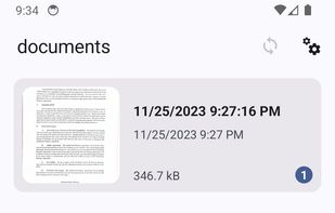 OSS Document Scanner screenshot 1