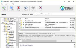 OST Converter Tool from Enstella Systems screenshot 1