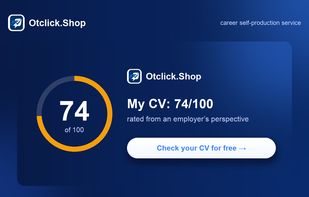 Your CV score with an employer's view — share the result with one link