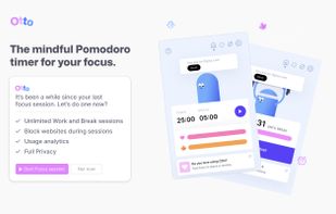 Otto - Pomodoro and Website blocker screenshot 1