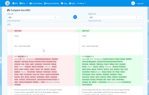 Compare the text of two bills