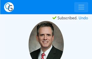 Mobile view of the representative page.