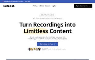 Outcast.ai screenshot 1