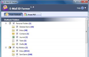 Outlook Email Extractor screenshot 1