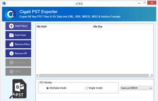 Outlook PST Export Tool screenshot 1