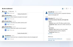 Outscale.ai Slack actual ui