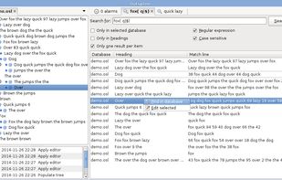 The search interface.