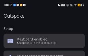 Outspoke screenshot 1