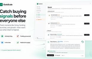 Track buying signals such as hiring, funding, news, and headcount growth, then act when prospect intent is highest.