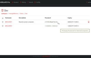 An improved, web based UI for Microsoft LAPS
