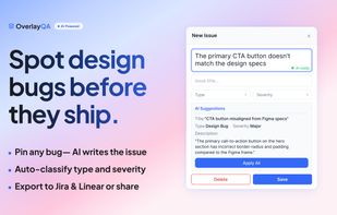 Spot design bugs before they ship | OverlayQA