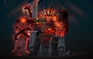 Hero cosmetic set applied in the client