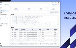 Live Log & Results
