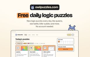 Owlpuzzles screenshot 1