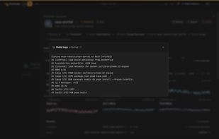 Live build logs from a Git push