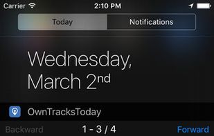 OwnTracks screenshot 1