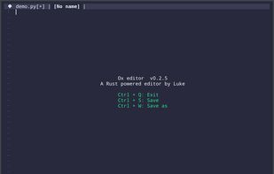 Ox editor screenshot 1