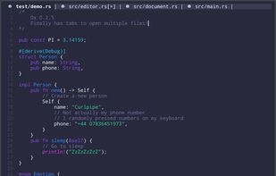 Ox editor screenshot 1