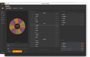 Rotator — a tool for generating playlists based on categories, clocks, and separation rules, allowing you to build scheduled music rotations automatically.