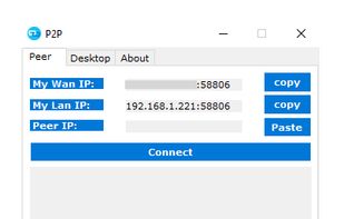 P2P Remote Desktop screenshot 1