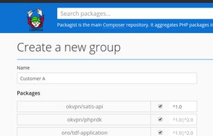 Create a customer group