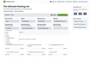 PackingListHub screenshot 1