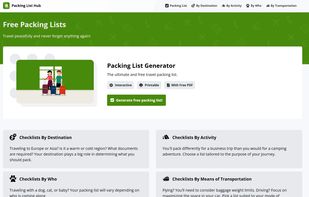 PackingListHub screenshot 1