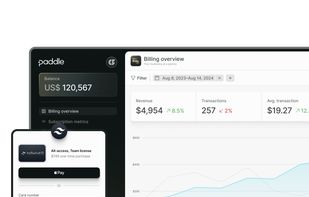 Paddle dashboard and checkout integration