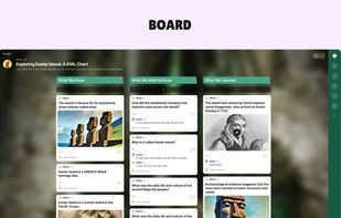 We have boards to collect, organize, and share thoughts.