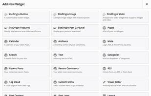 SiteOrigin Page Builder screenshot 1