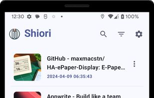 Shiori Android Client screenshot 2