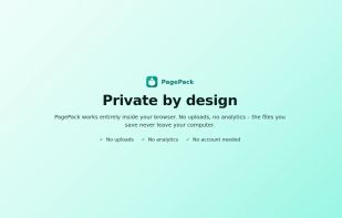 Runs locally: no uploads, no tracking