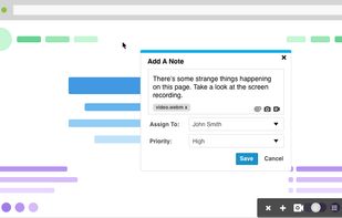 Click anywhere on a website to leave feedback